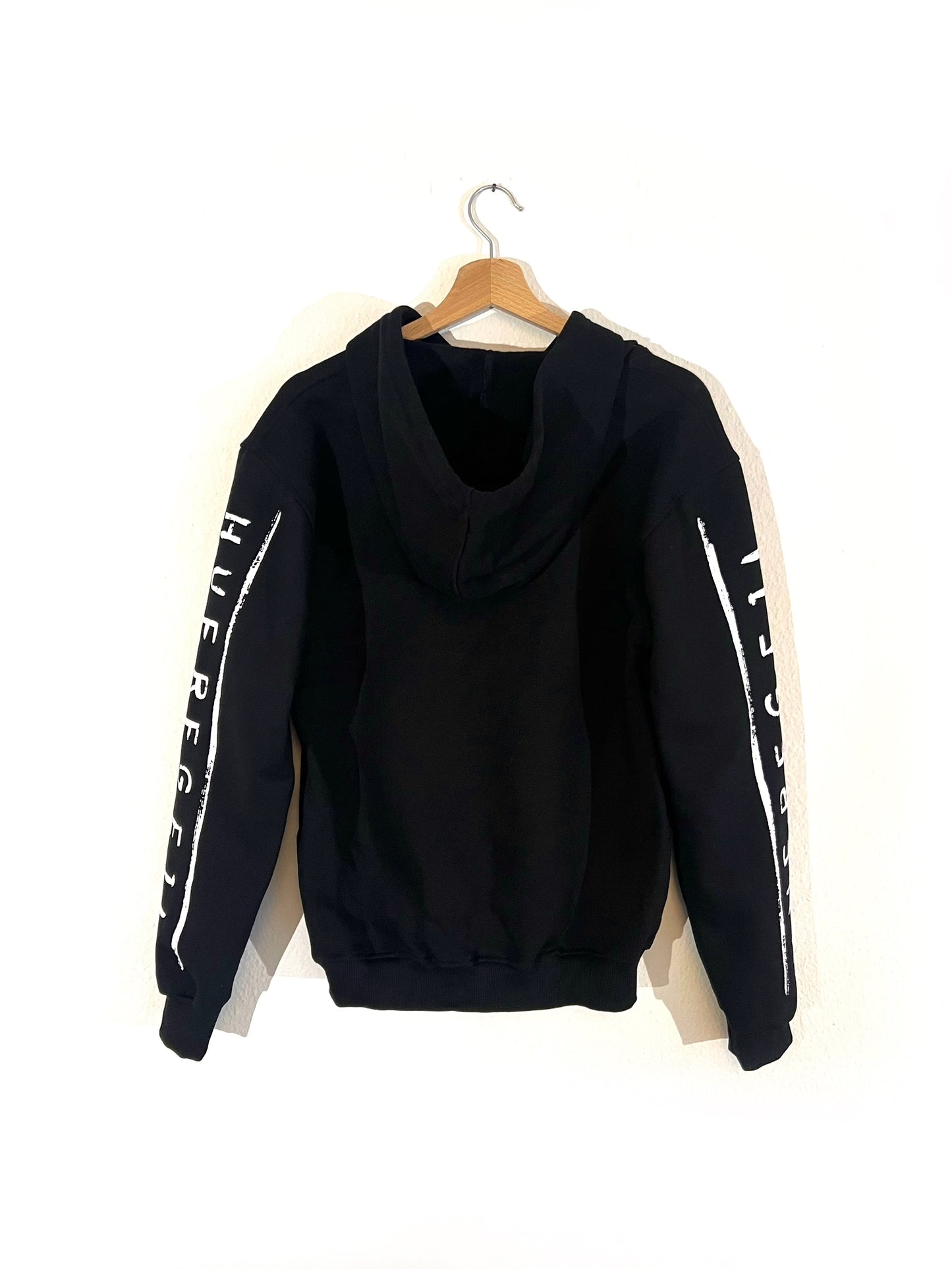 Hoodie Black w/ arm print