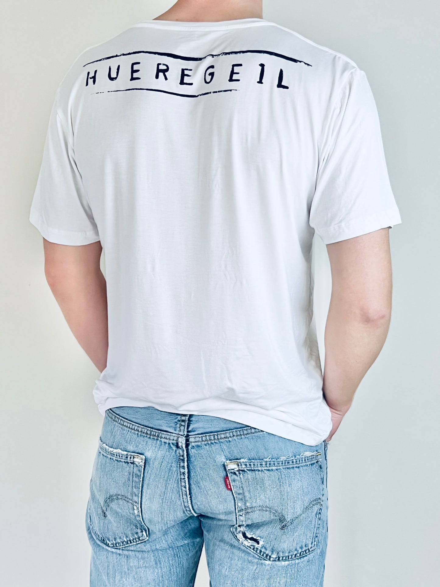 T-Shirt black w/ shoulder print